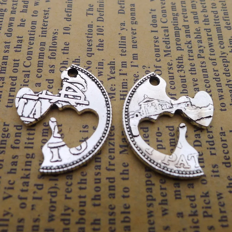 

Charms For Bracelet Making Love Charms Antique Silver Color 22x26mm 5 Pieces