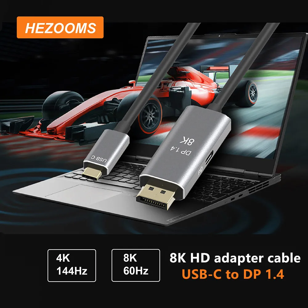USB C to DP1.4 PD charging Cable converter 2 modes available Expand Monitor 8K@60Hz 4K@144Hz for Display port 1.4 Mac Pro Laptop dp cable 8k 4k 144hz 165hz display port 1 4 cable monitor displaypor cable dp1 2 adapter video meta transport game graphics car