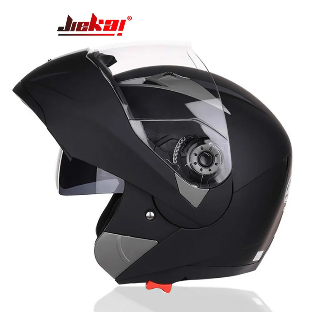 Мотоциклетный шлем JIEKAI с откидной крышкой модульный для мотокросса двойными