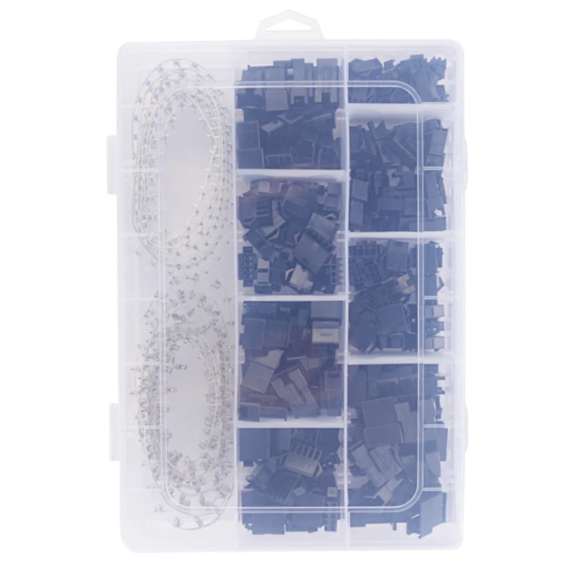 

Sn-01Bm Xh2.54 Sm Plug Spring Clamp Crimping Tool Crimping Pliers Awg28-20 With 520Pcs Dupont 2.54Mm Pin Terminal Connectors