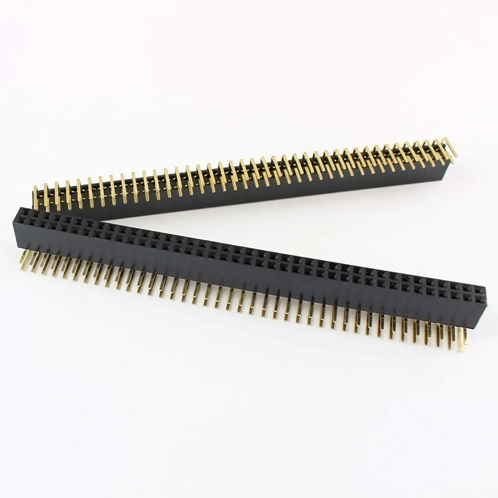 100 шт. 2X40 PIN двухрядный угловой штыревой разъем 2 54 мм шаг полосы 2*40 80p 80PIN 80 для