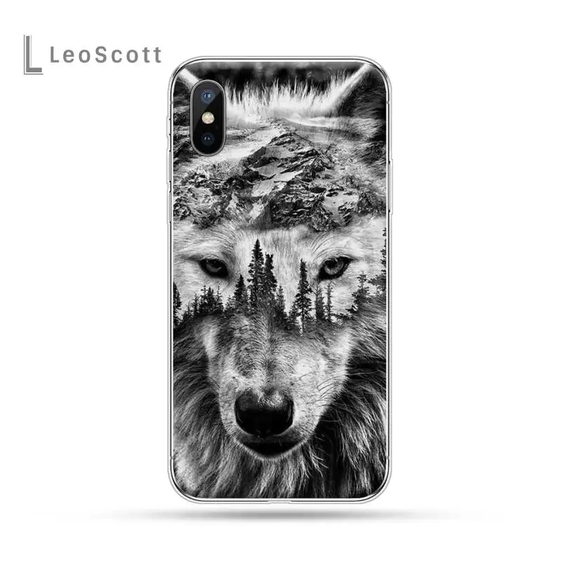 

wolf lion Ferocious animal Phone Case For iphone 12 5 5s 5c se 6 6s 7 8 plus x xs xr 11 pro max mini high quality capa