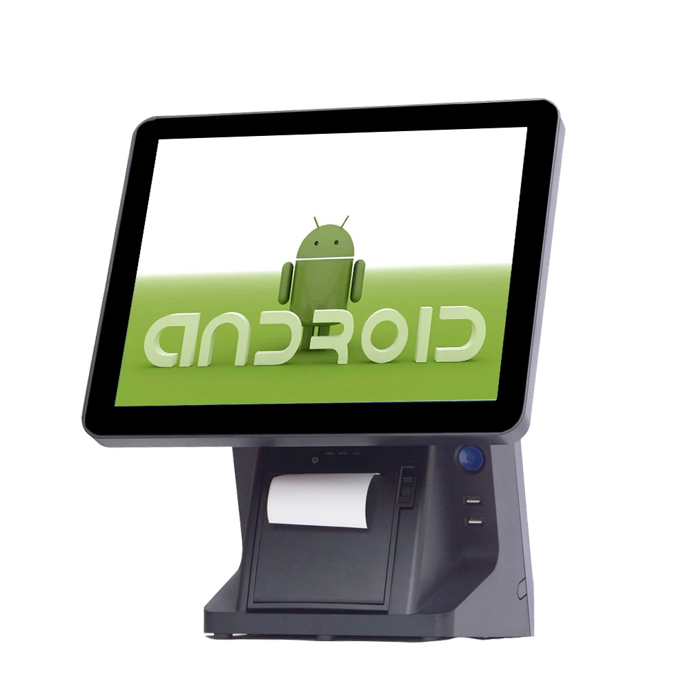 Pos терминал для ресторана windows/android pos машина Встроенный принтер 80 мм 15 дюймовый