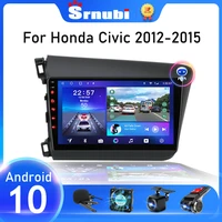 srnubi android 10 car radio for honda civic 2012 2013 2014 2015 multimedia video player 2 din navigation gps autoradio head unit