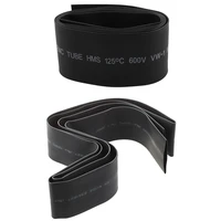 2pcs black heat shrinkable tube shrink tubing sleeve cable wrap 1m 30mm 20mm