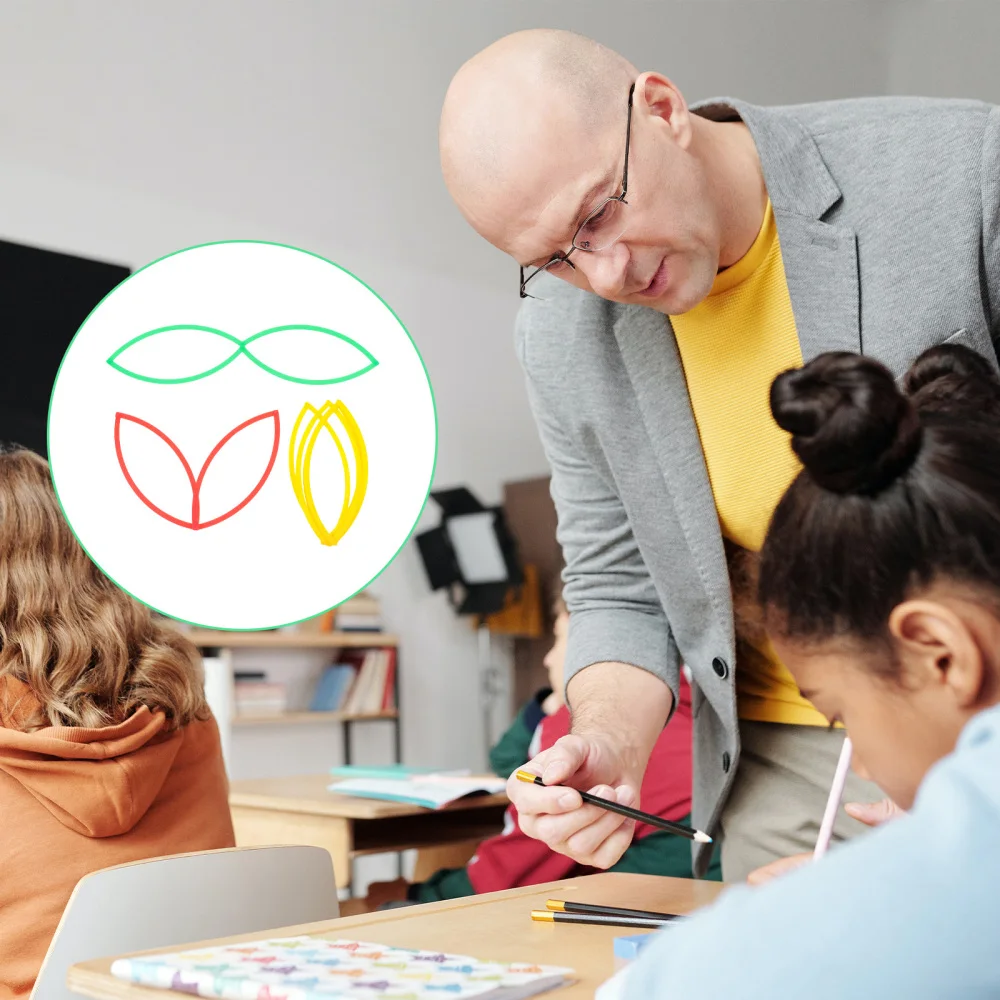 

3pcs Flexible Math Set Circles Math Set Demonstrate Rings Teaching Aids