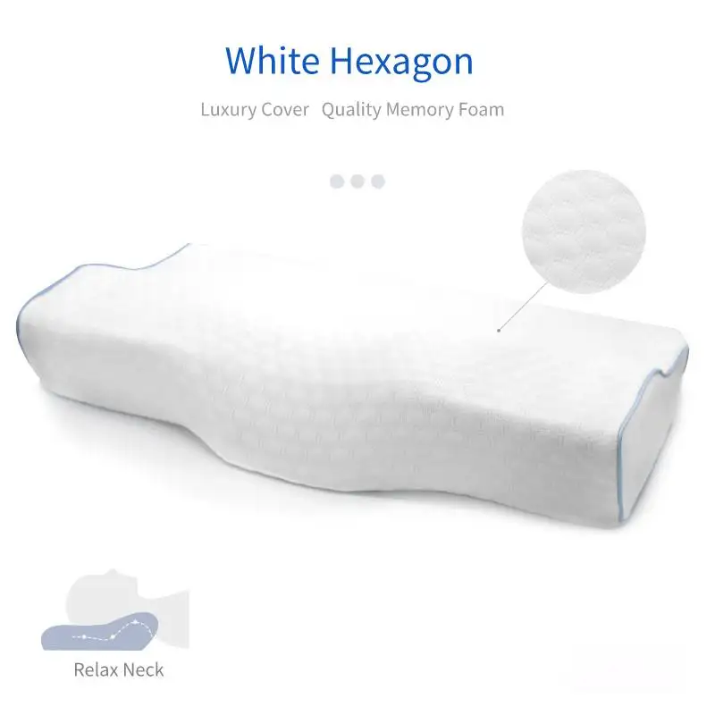 

BEYOND CLOUD Memory Foam Pillow Orthopedic Sleep Massager Pillow Neckrest Bed Pillows For Sleeping Fiber Slow Rebound Cervical