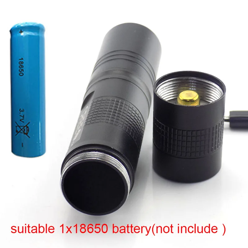 

QvvCev Powerful Q5 LED Flashlight Flash Torch Light 18650 Lampe Torche 5-Mode Protable Penlight Linterna LED Lanternas Camping