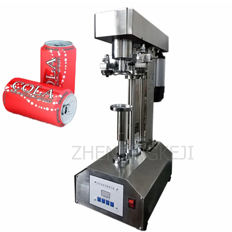 

220V/110V Commercial Sealing Machine Drink Easy Pull Can Stainless Steel Automatic Seal Mouth Equipment Multi-Purpose Desktop