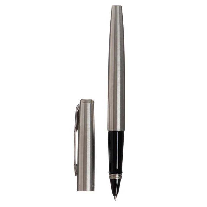 Ручка-роллер Parker Jotter Core T61 Stainless Steel CT F 0.5 мм корпус из нержавеющей стали чёрные