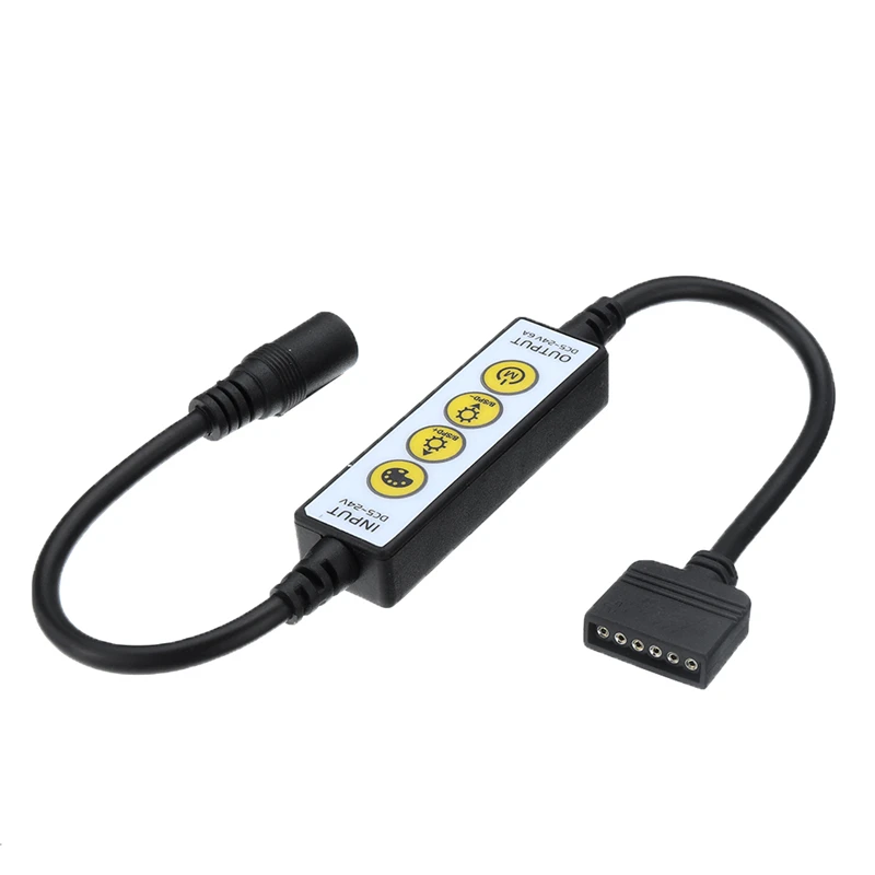 DC5 24V 6A 4 ключа Мини светодиодный диммер контроллер для 6PIN RGB CCT полосы света мягкий