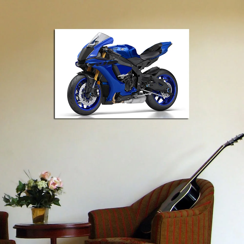 Yamaha YZF-R1 супер мотоциклы настенные художественные плакаты печать на холсте