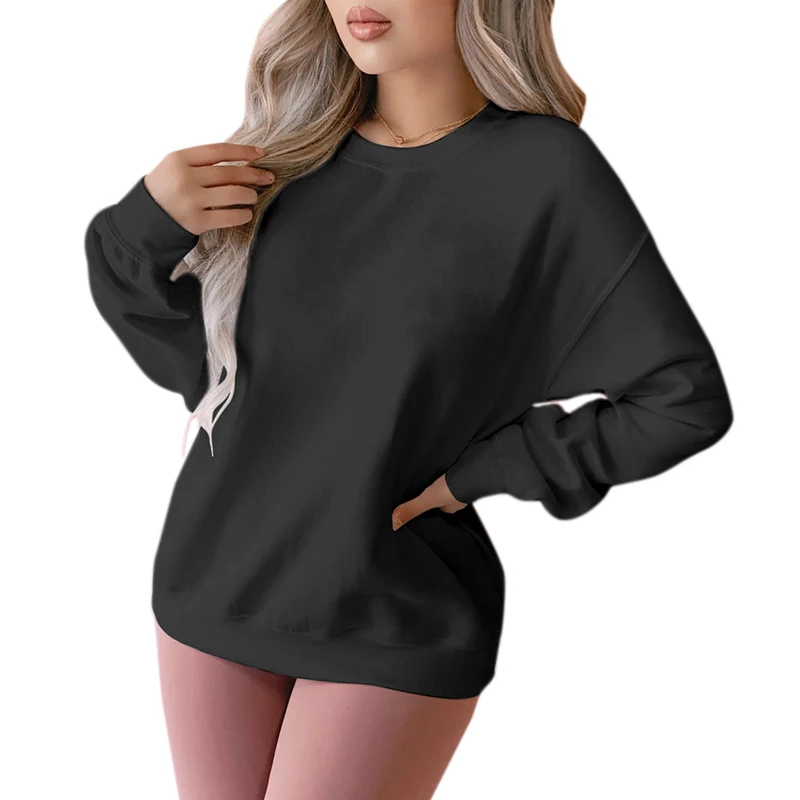 

Thin Sweatshirt Women Solid Pullovers Sports Sweatshirt Autumn Letter Print Casual Long Sleeves Top Women Clothijng Sweatshirt