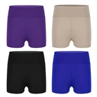 Шорты спортивные для девочек, с эластичной талией, для балета, танцев, йоги, гимнастических тренировок, для мальчиков