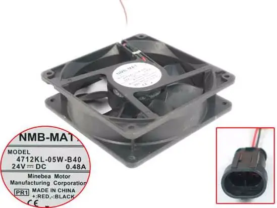 NMB MAT 4712KL 05W B40 PR1 DC 24V 0.48A 120x120x32 мм 2 провод Сервер вентилятор охлаждения|Кулеры и