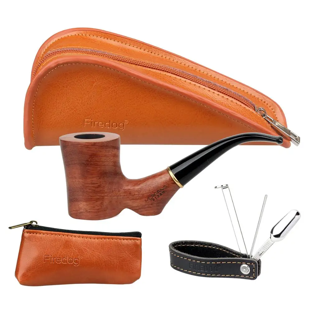 Пожарная собака курительная трубка набор сорняков сумка Роза деревянная труба