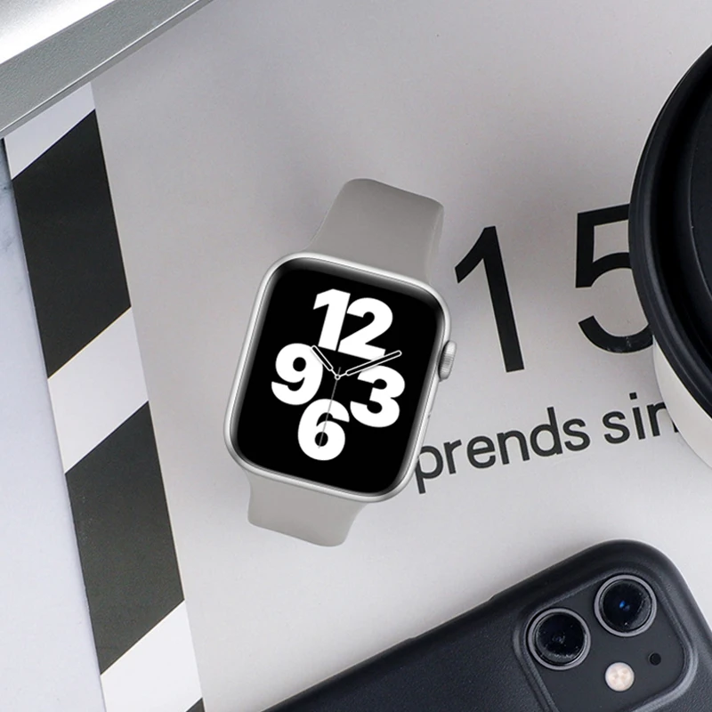 Solo Loop Strap for Apple Watch Band 7 45mm 41mm 44mm 40mm 38mm 42mm Elastic Belt Silicone bracelet iWatch band 7 6 5 4 3 SE