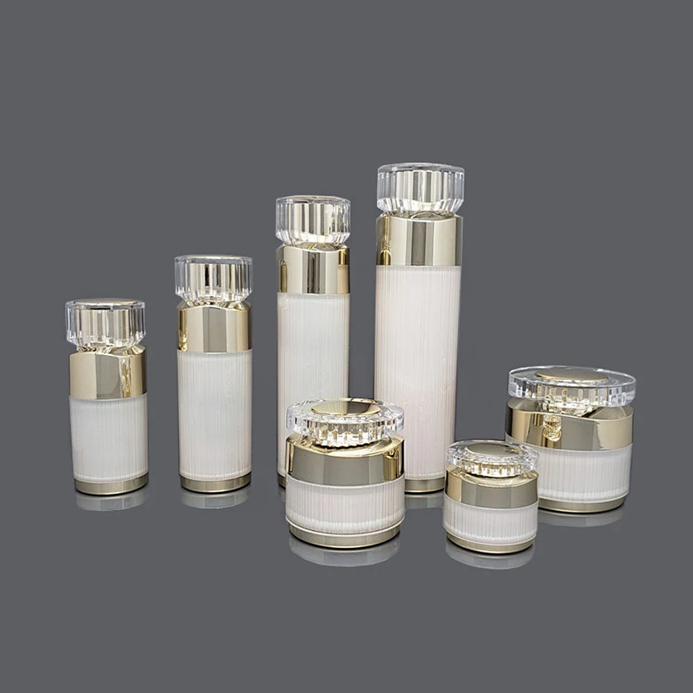 50 мл белая безвоздушного насоса бутылки акриловый Лосьон бутылка для средств по