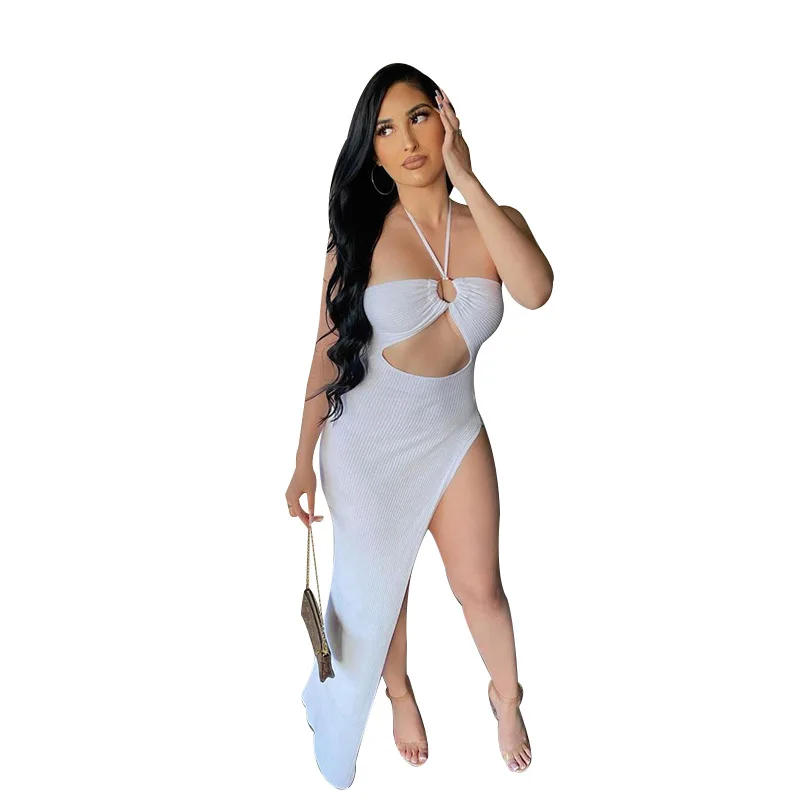 

Tunic Beach Cotton Summer Dress 2021 Fashion Cover Up New Women Design Sexy Hollow Out Leg Print Polyester For Crochet Swimsuit