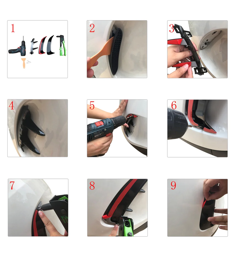 Пара задних фитилей спойлер на бампер канаты разветвители для Mercedes Benz W177 AMG Line