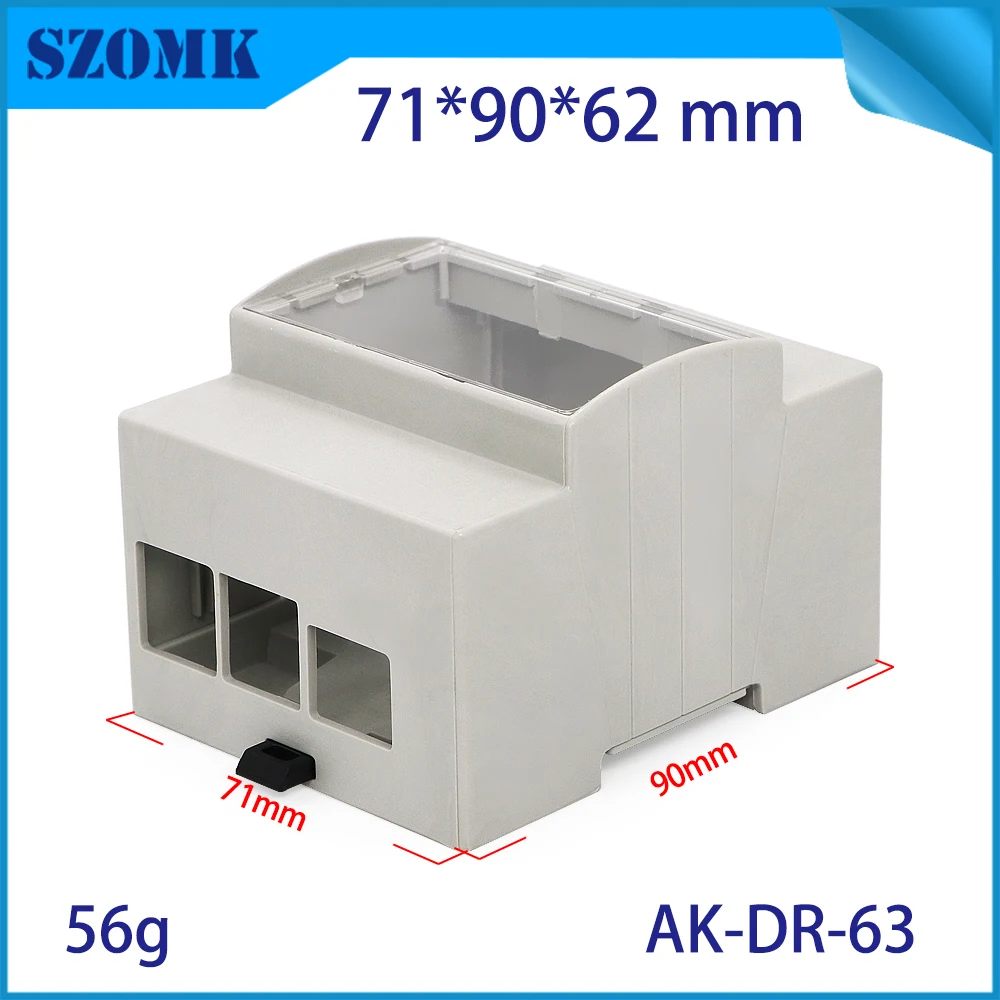 1 шт. 71*90*62 мм szomk Raspberry pie 4B din рейка Пластиковый корпус для печатной платы