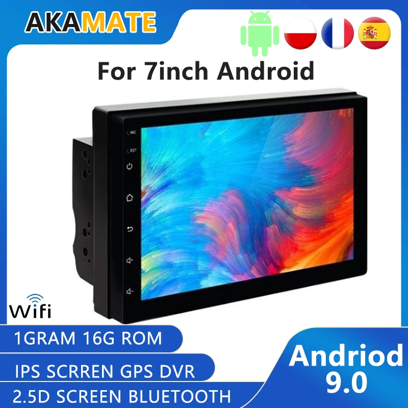 Автомобильный радиоприемник универсальный мультимедийный плеер на Android с