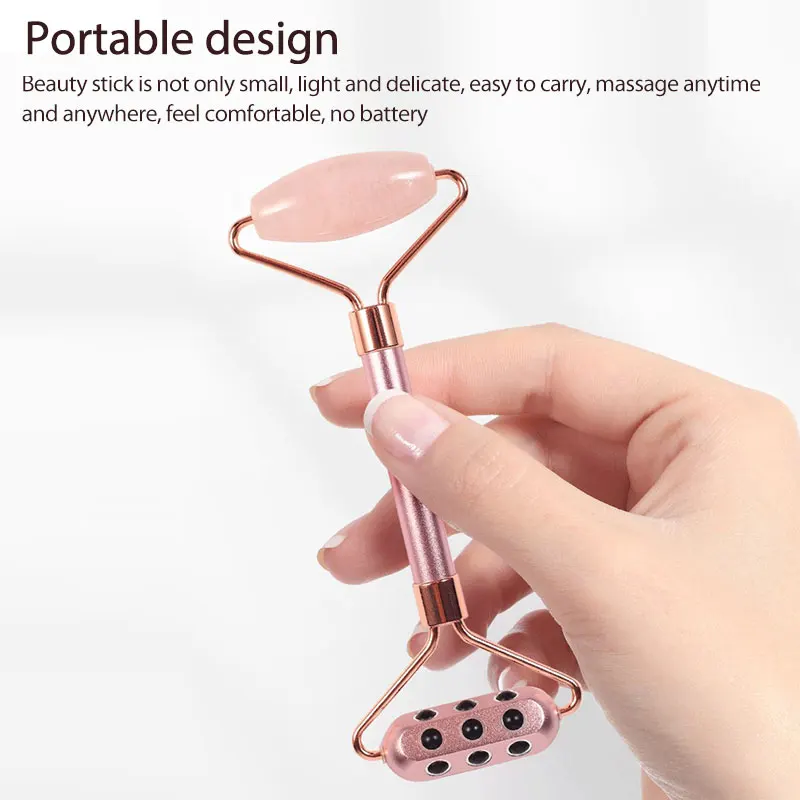 

Face Massager Mask Brush Jade Rollers Facial Skin Care Tools Natural Stone Gouache Scraper For Face Beauty Roller Massagers
