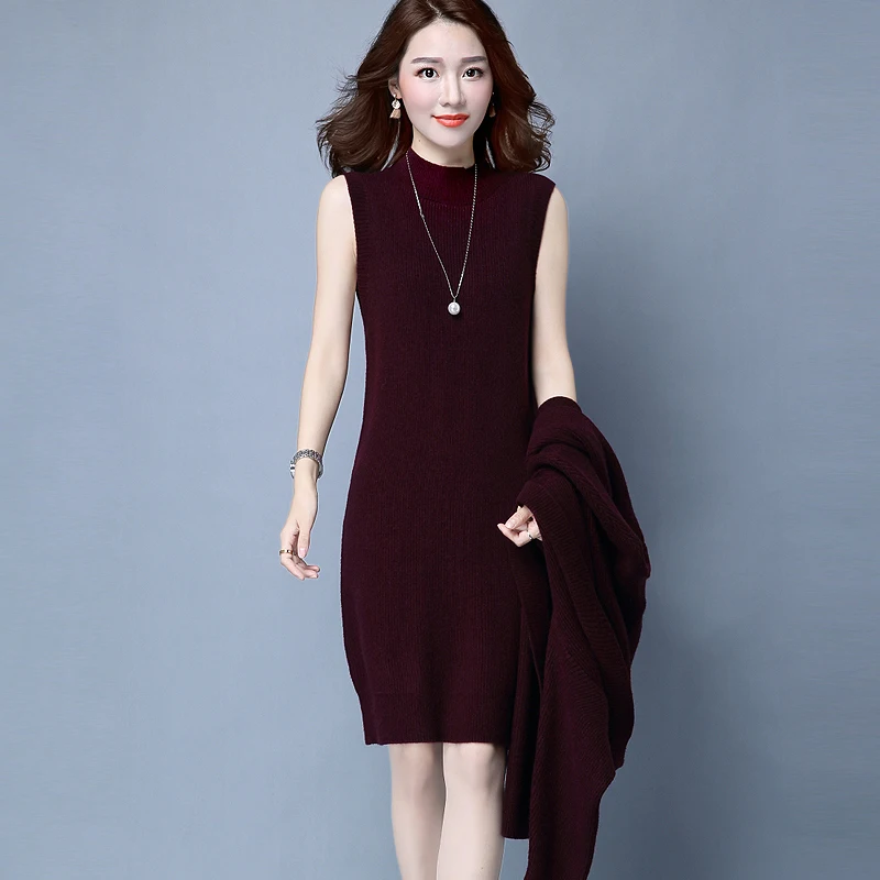 Женская мода в Корейском стиле комплект из 2 предметов свитер женские вязаные