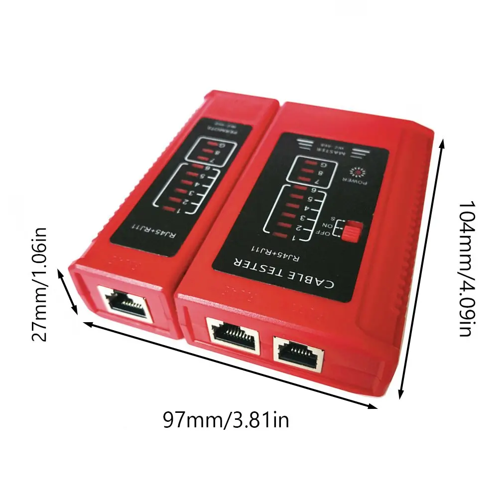 

Professional RJ45 Cable lan tester Network Cable Tester RJ45 RJ11 RJ12 CAT5 CAT6 UTP LAN Cable Tester Networking Tool