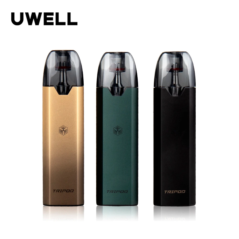 Оригинальный штатив Uwell Pod System Kit с портативным зарядным чехлом 1000 мАч, 3 картриджа, 2 мл, Ом, электронная сигарета, вейп