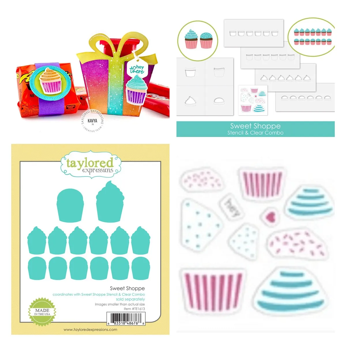 

Sweet Shoppe Stencil Clear Combo Cutting Dies Stencil Scrapbook Diary Decoration Stencil Embossing Template DIY Greeting Card