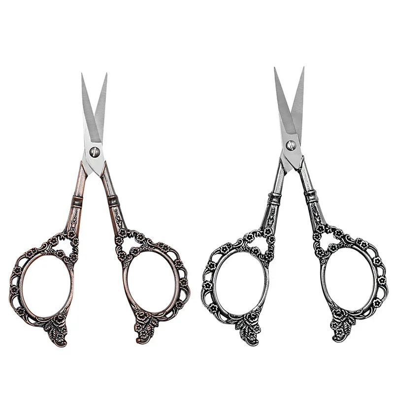 Европейские ретро классические ножницы с цветочным узором швейные для ткани |