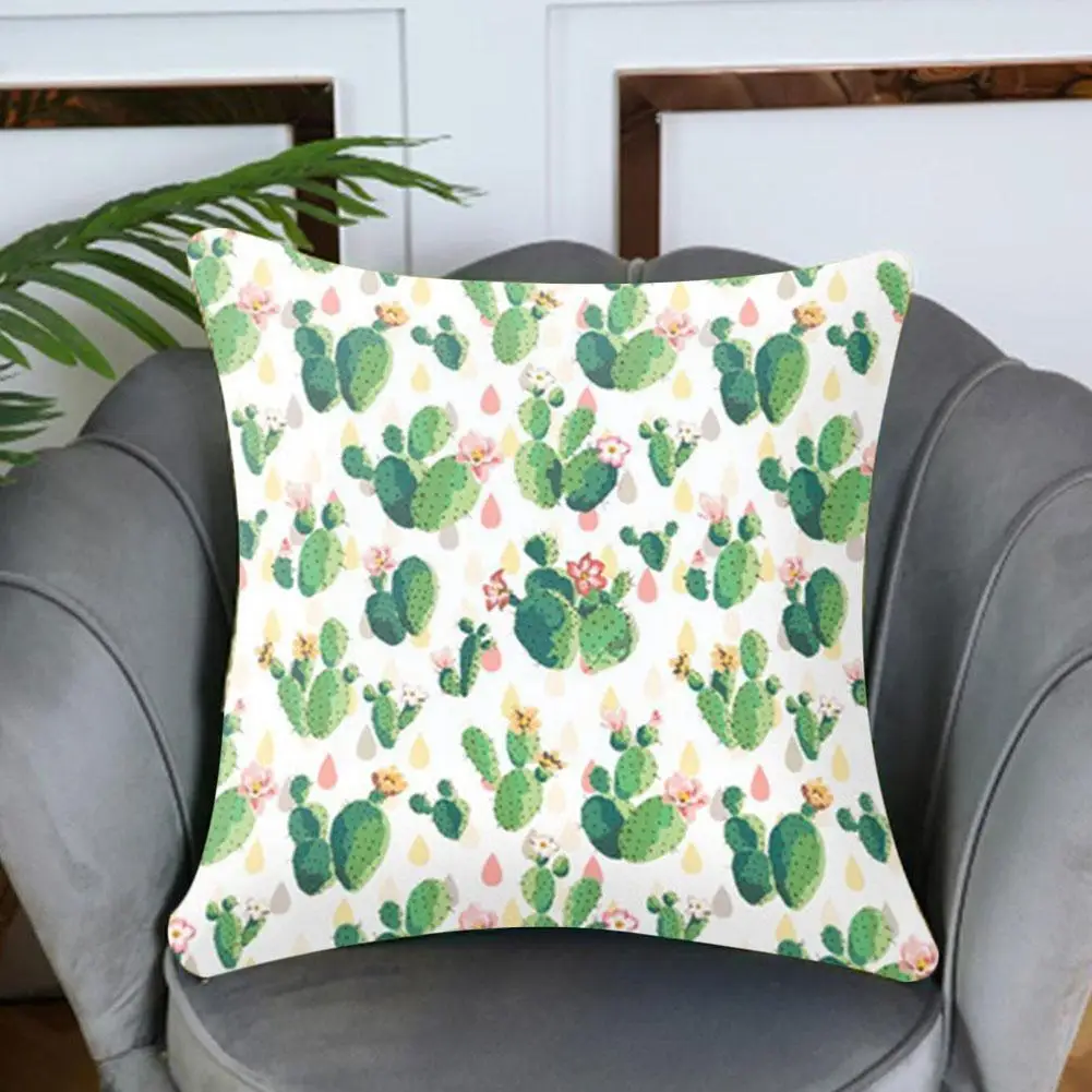 

Fresh Pillowcase Cushion Cover Modern Waist Cushion Cover Cushion Plants Green Case Sofa Pillow Plant Hugging D6V3