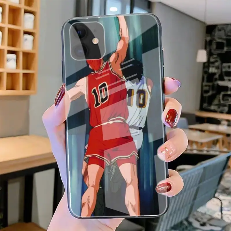 

Slam Dunk Phone Cases Tempered Glass For Iphone6plus 6S 7 7plus 8 X XS XSmax XR 11 12 Pro Max 12mini