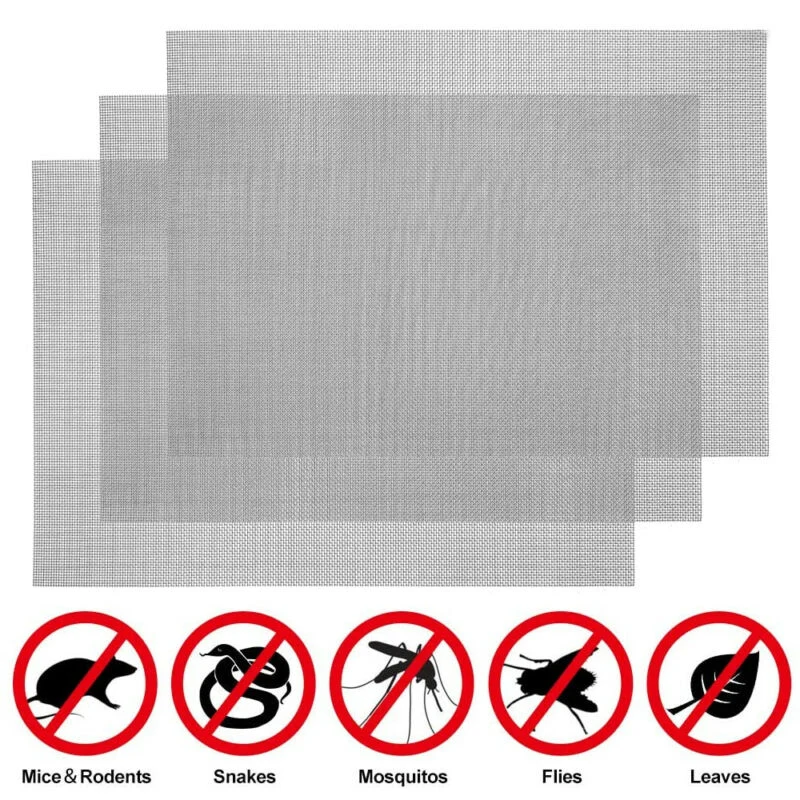 

3pcs 30cm Width Stainless Steel Mesh Food Filter Metal Net Filtration Woven Wire Sheet Screening Filter Home Strainers