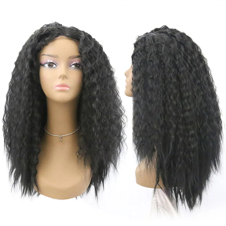 Красота на линии кудрявые 13*4 синтетические волосы кружеве парики волна воды