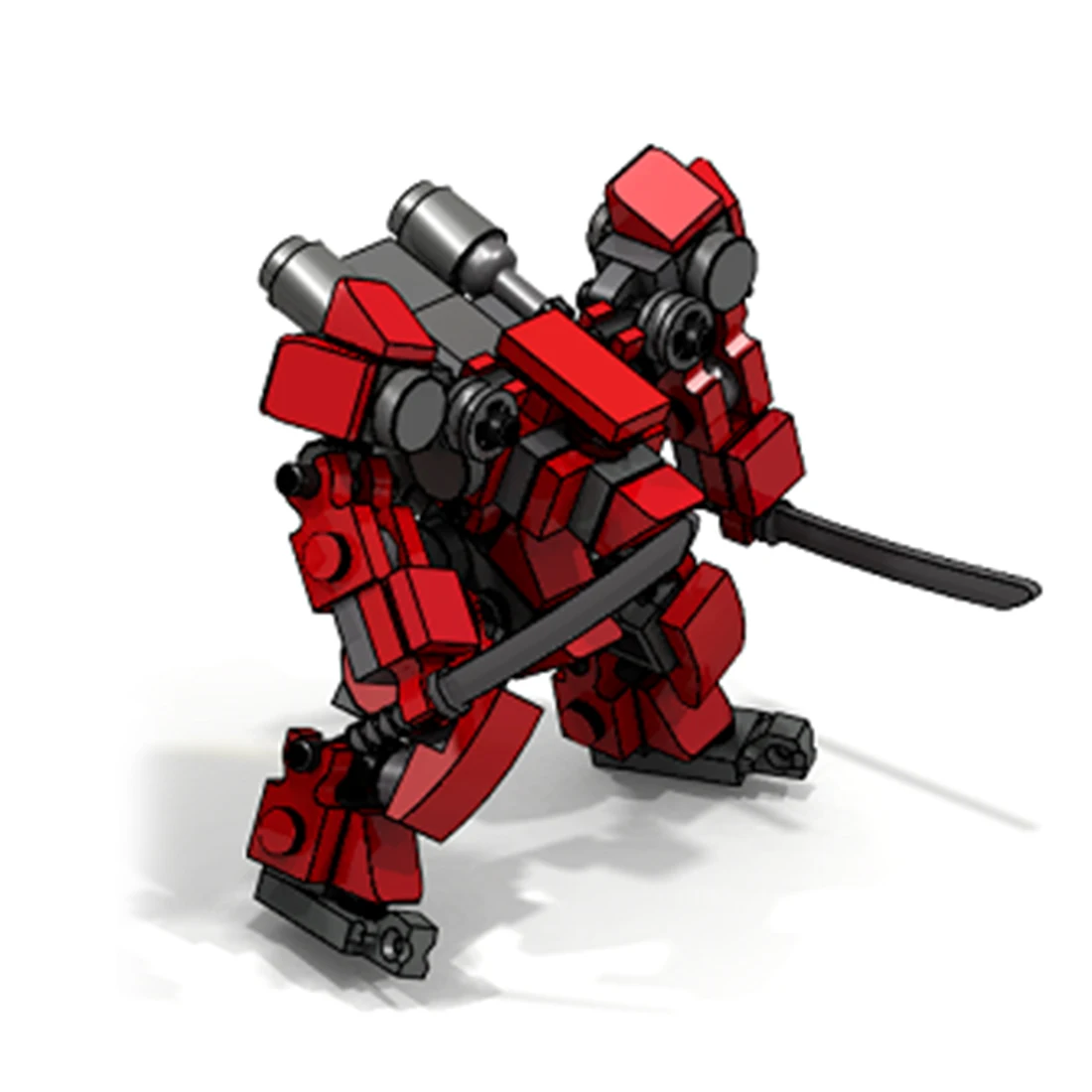 Moc Mini Mecha Боевая модель солдат Сборная небольшие строительные блоки Обучающий