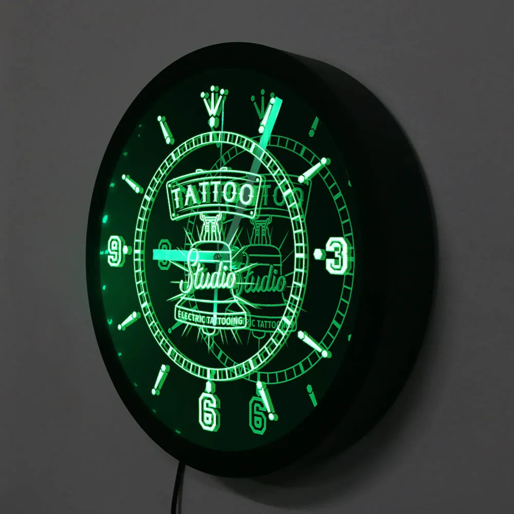 Электрический татуаж студийный светодиодный с логотипом неоновая вывеска