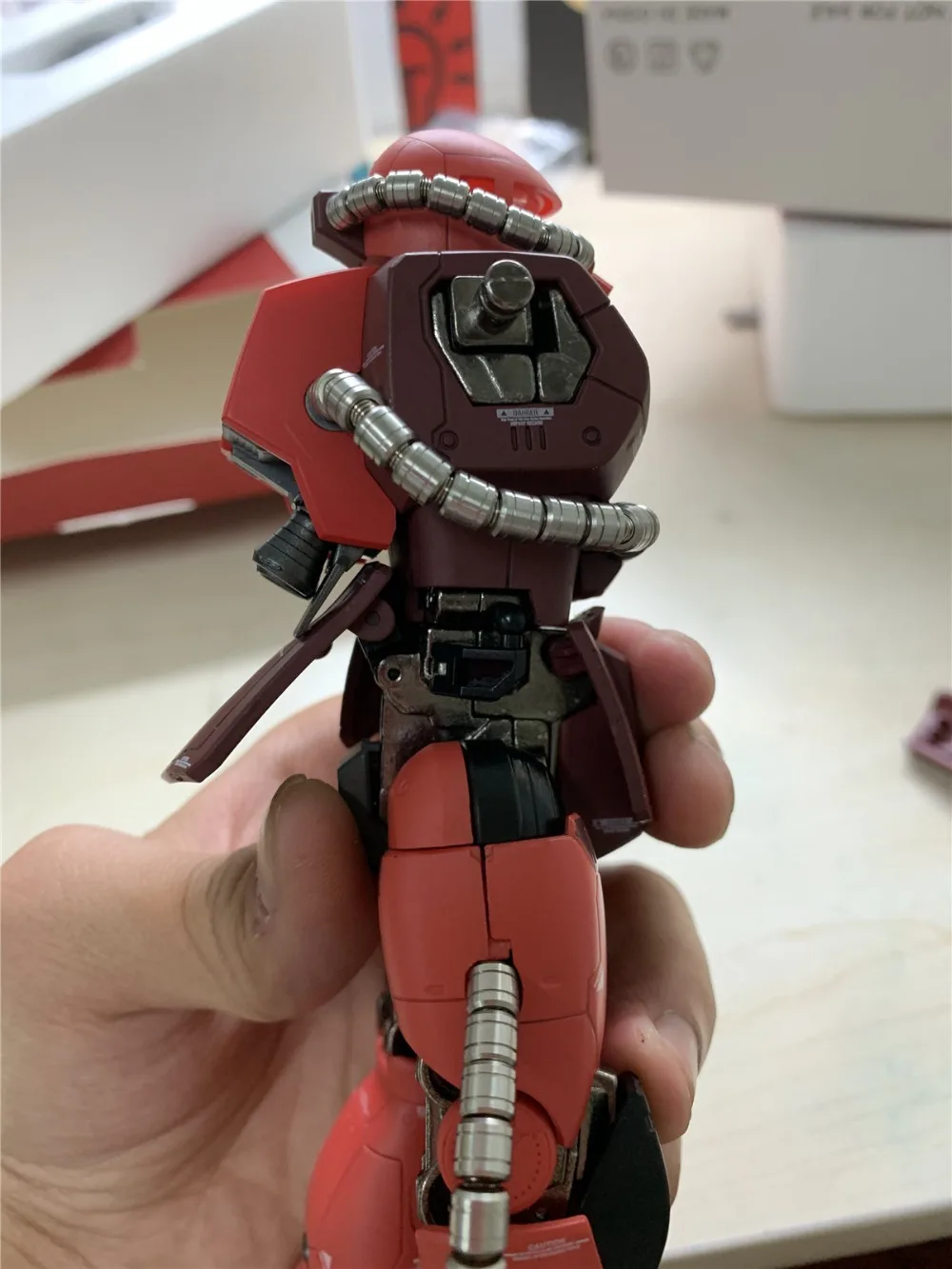 Металлический солдат MS 02 MB MG 1/100 Zaku Char Red gunдамская металлическая Готовая модель DM023