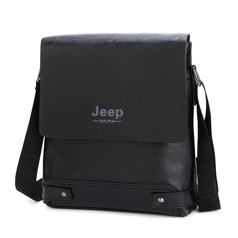 Мужская деловая сумка Jeep повседневная кожаная сумка-мессенджер с полосками 2020 |