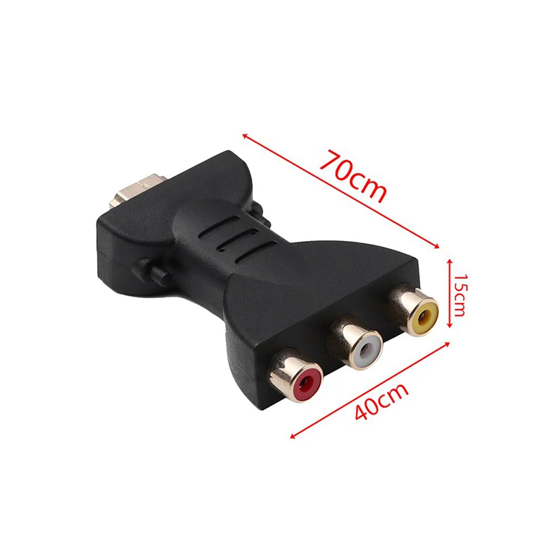 VAORLO позолоченный HDMI совместимый с 3 RGB RCA видео аудио адаптер AV компонентный
