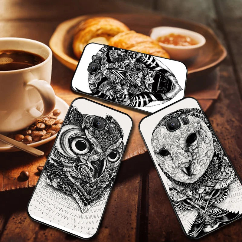 Чехлы для мобильных телефонов с абстрактными персонажами samsung M10 M20 M30 S6 S7 Edge S10 S9 S8