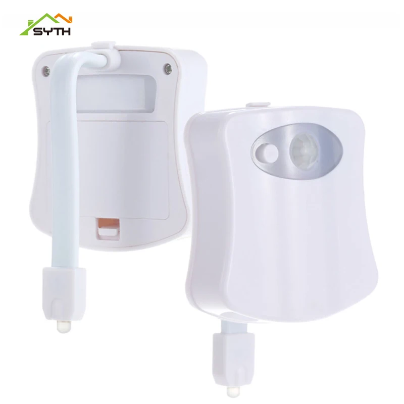 Светодиодный светильник для унитаза 8 цветов индукционный ночник подвесное