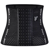 latex waist trainer shaper embroidery letter underbust corset steel boned slimming waisttrainer cincher girdle belt breathable