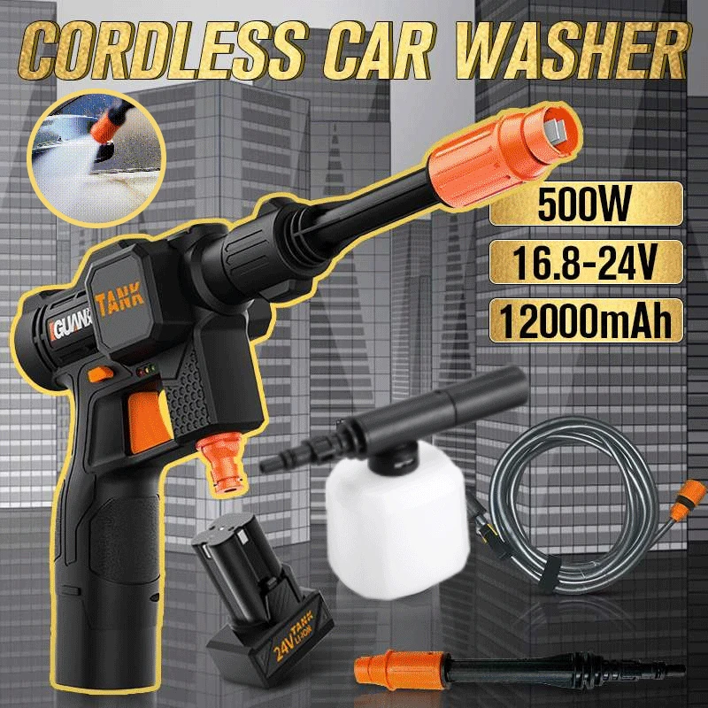 

12000mAh 48 bar High Pressure Car Washer Water Gun Cordless Protable Car Wash Spray Foam 500W for Makita Battery Rechargeable