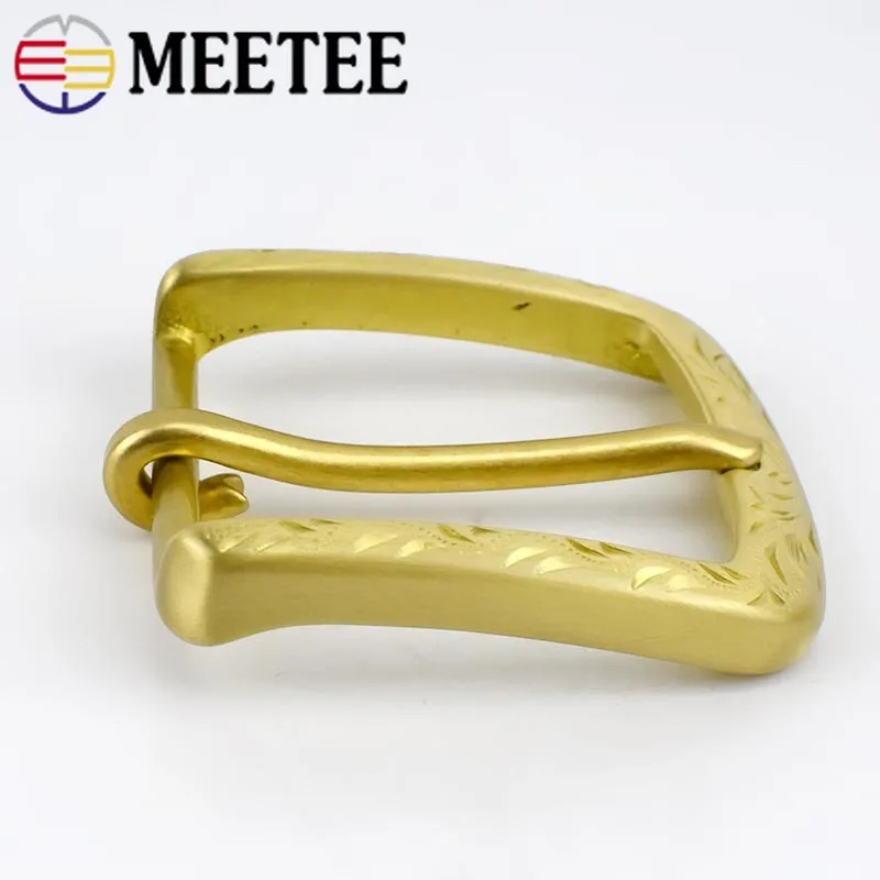 Meetee 40 мм латунная пряжка для ремня мужские пряжки 38-39 ручная работа d-пряжка