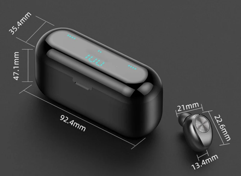 Bluetooth наушники TWS, беспроводные Bluetooth наушники, стерео гарнитура, Bluetooth наушники с микрофоном и зарядкой