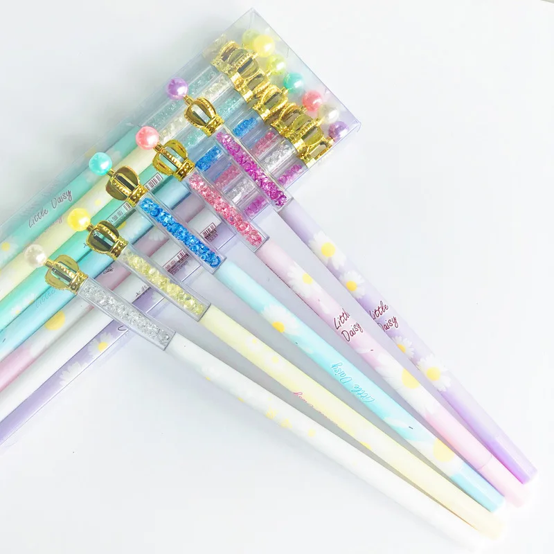 

1PCS Cute New Fresh Daisy Crown Gel Pen Student Stationery Novelty Gift School Material Office Supplies
