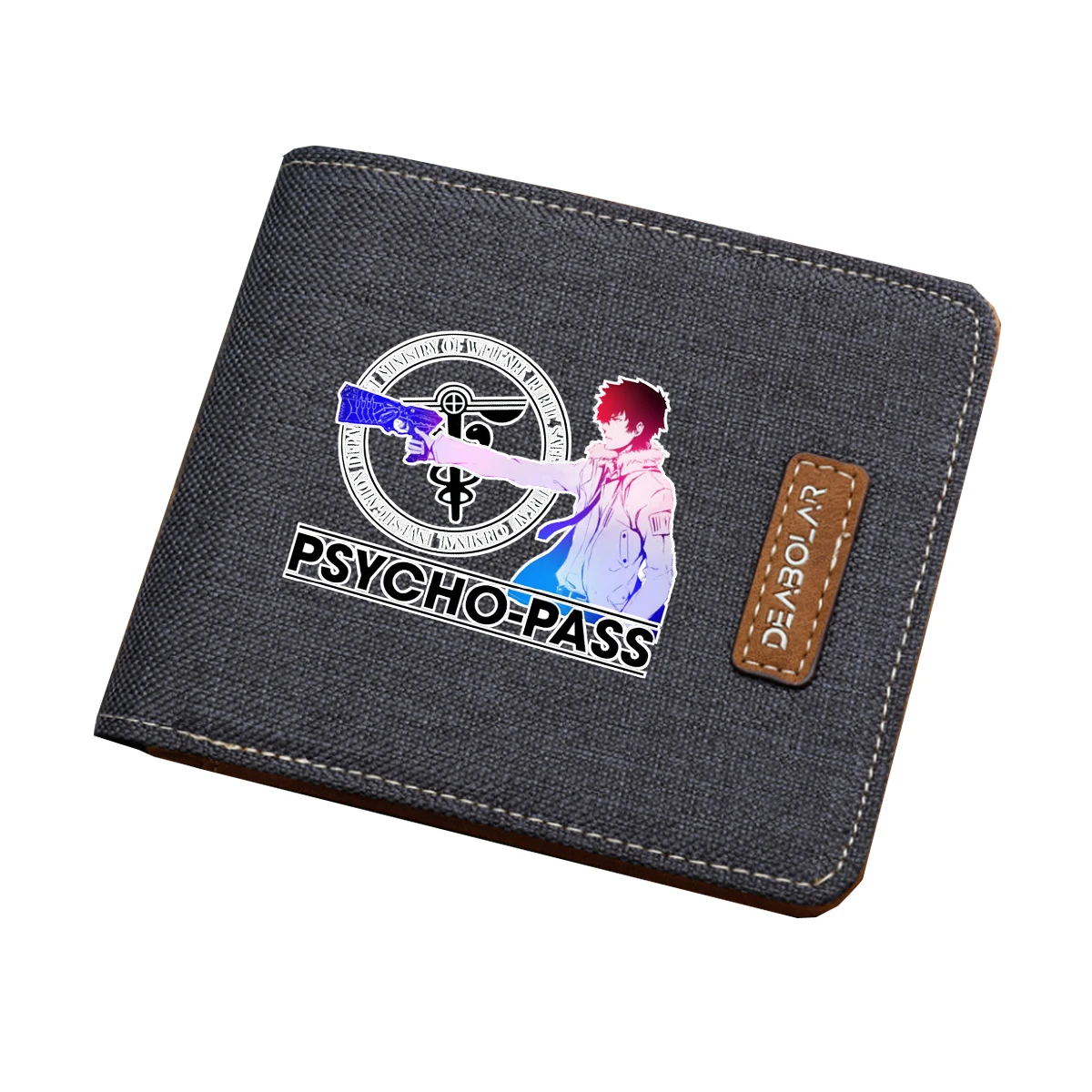 

anime Psycho-Pass wallet Men women short printing Bifold wallet teenagers coin Card purse canvas wallet