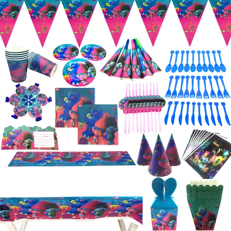 С героями мультфильма тролли воздушные шары для дня рождения вечеринки номер